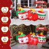 NAYSAYE Inflatable Holiday Decoration Christmas Balls Ornament Display for Festive Yard Parties, Multicolor, 84.7"*37.4"*33.1" - 4 of 4