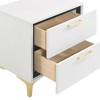 NicBex 21.75''Nightstand with 2 Storage Drawers,Mid-Century Modern End Table with Metal Legs for Bedroom,Living Room - 2 of 4