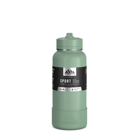 Timed Water Bottle with Straw Sports 32oz - Aqua Green - Hydracy