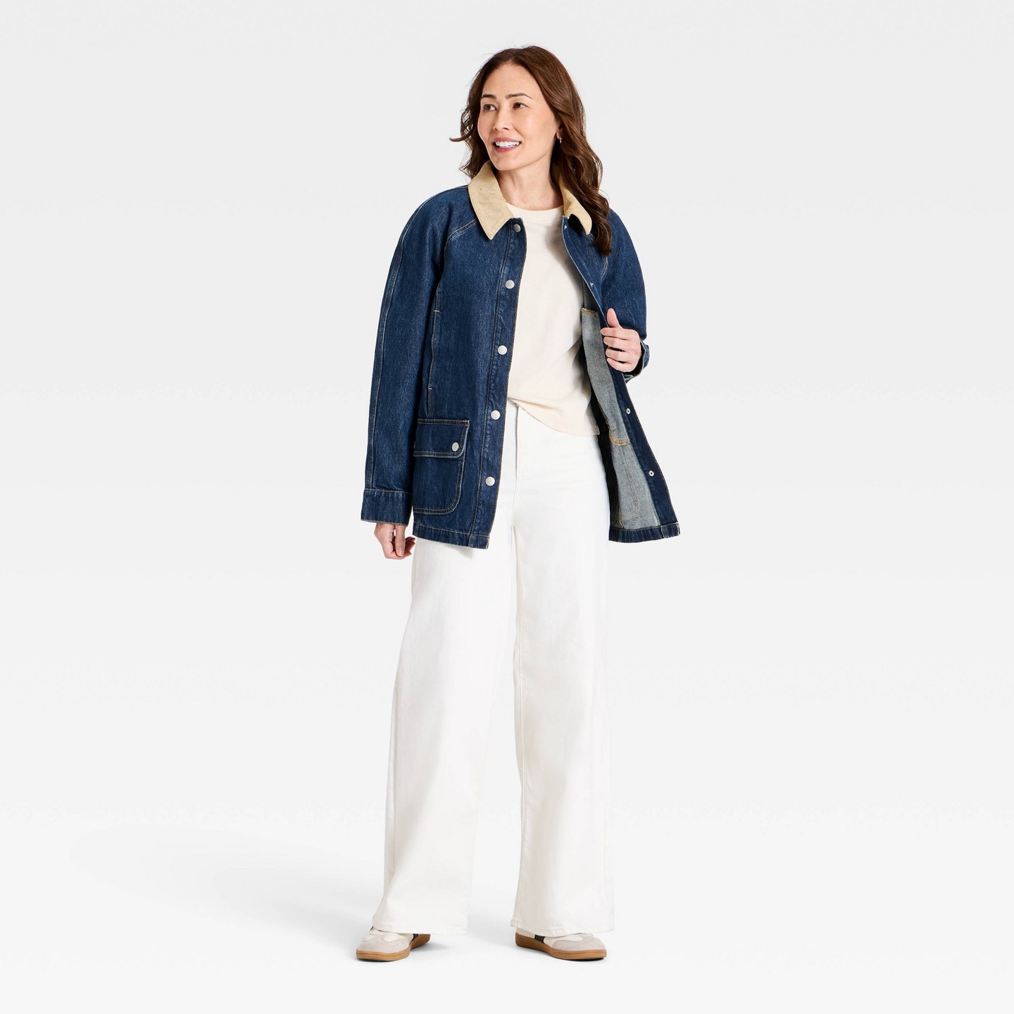 Женская куртка Universal Thread Denim Chore, цвет: Джинсовый — фото 2