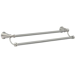 Moen Sage Brushed Nickel Double Towel Bar 24 in. L Brass - 1 of 1