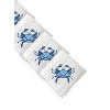 C&F Home Blue Crab Stripe Cotton Cloth Napkins Set of 6 - Coastal Beach Dining Decor - 3 of 3