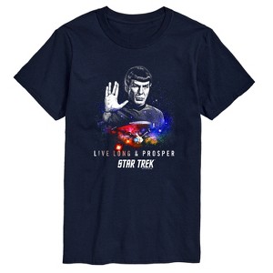 Men's - Star Trek - Spock Live Long Prosper Short Sleeve Graphic T-Shirt - 1 of 4