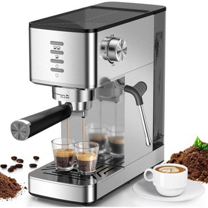 ZAFRO Espresso Machine 20 Bar with Rapid Cold Brew - Hot & Iced Coffee Maker, Built-in Steam Wand,37oz Water Tank -Perfect for Lattes, Cappuccinos - 1 of 4