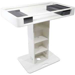 ProX Control Tower DJ Podium Stand Travel Case for Pioneer XDJ-XZ, DDJ-1000 SRT, DDJ-SZ2, and DDJ SX-3 White Finish - 1 of 4