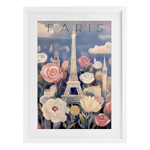 Stupell Industries Spring Blooms In Paris Framed Print Under Glass Art - 1 of 4