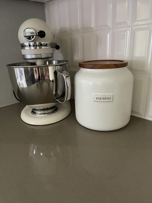 Large 125oz Glass & Wood Storage Canister - Hearth & Hand™ with Magnolia