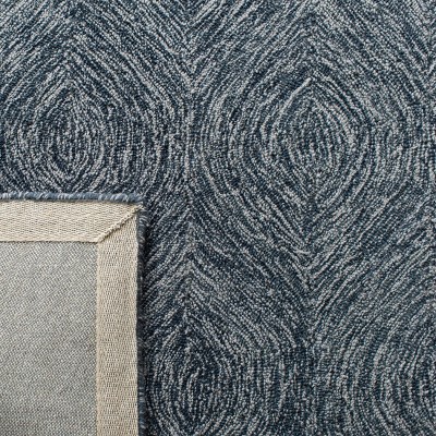 Hand-Tufted Elegance Gray Wool Rectangular Rug 4' x 6'