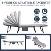 SUGIFT 6 Adjustable Positions Foldable Camping Cot with Mattress - 3 of 4