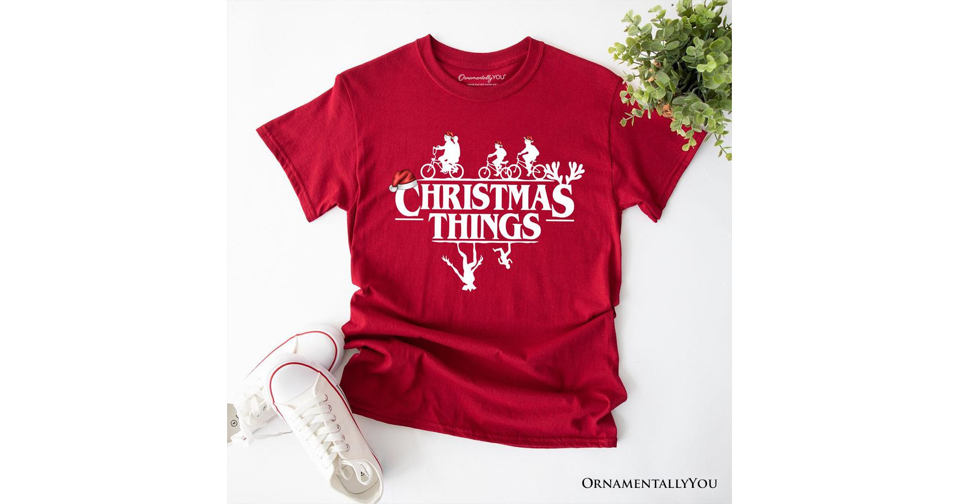 Christmas Things Retro T-Shirt, Handmade Soft Holiday Tee | OrnamentallyYou