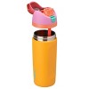 Owala 16oz Kids' Free Sip Stainless Steel Water Bottle - Orange base,  Yellow lid 847280080526