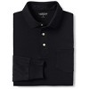 Lands' End Men's Long Sleeve Cotton Supima Polo Shirt with Pocket - 3 of 3