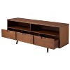Cara Mid-Century Modern 3 Drawer TV Stand for TVs up to 65" - Saracina Home - 4 of 4