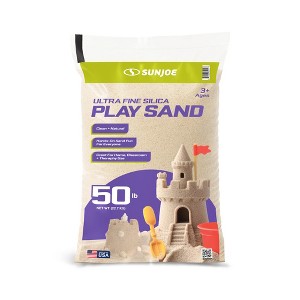 Sun Joe Ultra Fine Silica Play Sand for Sandboxes, Sensory Tables, Weighted Toys & Aquariums, for Molding, Digging & Sculpting, 50 lbs, PLYSAND50 - 1 of 4