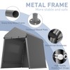 Outdoor Storage Tent, Storage Shelter Shed, Waterproof Carport for ATVs, Bicycles, Motorcycles, Gardening Tools - 4 of 4