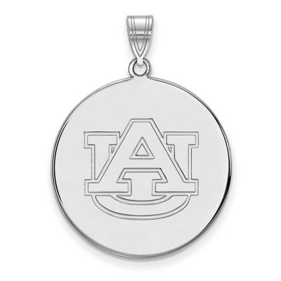 Black Bow Jewelry 14k White Gold Auburn Tigers NCAA Extra Large Pendant