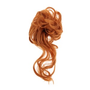 Unique Bargains Women's Nature Long Hair Wig Hair Clip 9.84inch Orange 1 Pc - 1 of 4
