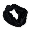 Annie International Wide Silky Velvet Headwrap Scarf - Sparkle Black - 3 of 3