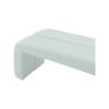 Meridian Furniture,Arc Mint Vegan Leather Bench - 4 of 4