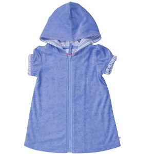 RuffleButts Girls Terry Full-Zip Cover Up - 1 of 4