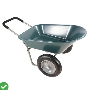 Garden Two Wheeled Trolley w/ 2 Large 15" Inflatable Wheels for Outdoor Lawn Yard Farm Ranch - 1 of 4