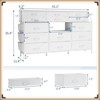 Jojoka 14 Drawer Dresser for Bedroom with Shelves & Side Pocket, Fabric Storage Organizer with Wood Top & Metal Frame, 55" Wide - 2 of 4