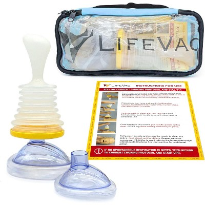 Image of LifeVac Choking Rescue Device Travel Kit for Kids and Adults | Portable First Aid Airway Assist Device - Blue