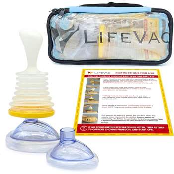 LifeVac Choking Rescue Device Travel Kit for Kids and Adults | Portable First Aid Airway Assist Device