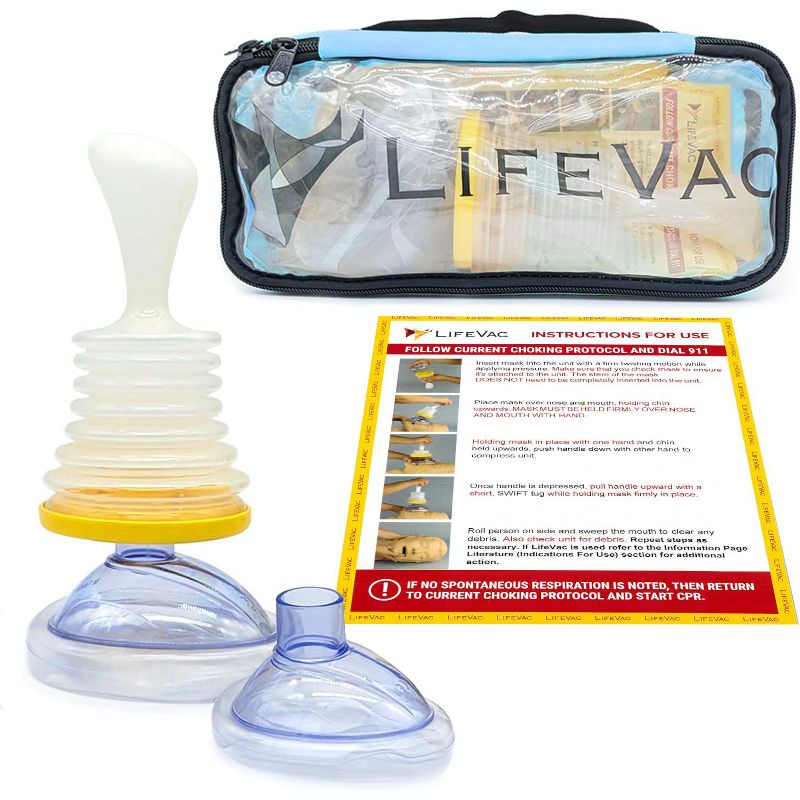 LifeVac Choking Rescue Device Travel Kit for Kids and Adults | Portable First Aid Airway Assist Device, 1 of 10