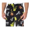 Seven Times Six Dr. Seuss Men's GRINCH Sneaky Face Fleece Plush Pajama Pants Black - 2 of 4