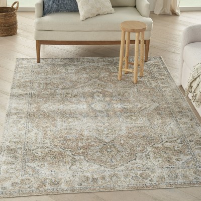 Machine Washable Bohemian 5'3" x 7' Area Rug