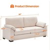 Loveseat Sofa Couch for Living Room, 80" Chenille Fabric Love Seats - 2 of 4