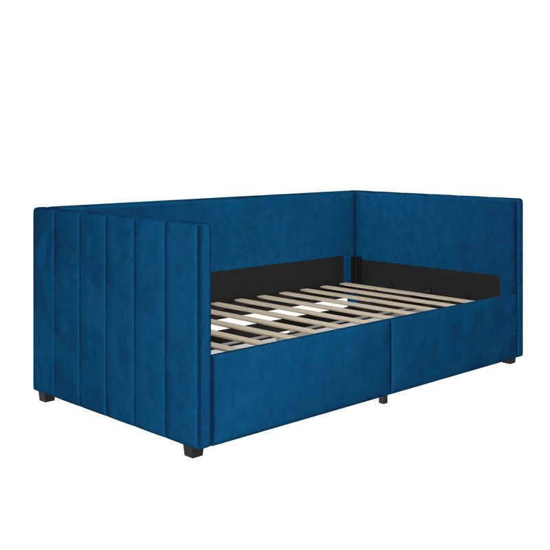 Twin Arliss Modern Glam Kids&#39; Tuxedo Daybed with Storage Blue - Room &#38; Joy, 3 of 10