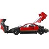 Ferrari F40 Red and Black with Gold Stripes with DISPLAY CASE Limited Edition 1/18 Diecast Model Car by BBR and Kyosho - 3 of 4