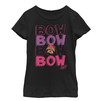 Girl's Jojo Siwa BowBow Dog Cartoon T-Shirt