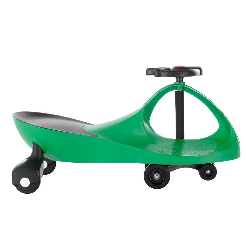 Toy Time Kids' Zig Zag Wiggle Car Ride-On  - Green, 3 of 7