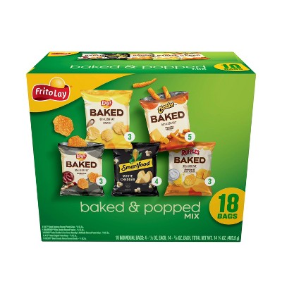 Frito-Lay Snacks Baked & Popped Mix Variety Pack - 18ct