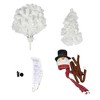 YOOCOZZ 4ft Pre-lit Christmas Tree with 100 Lights, Snowman-Shaped Artificial Christmas Tree, Xmas Tree with 380 Branch Tips, PVC - 3 of 4