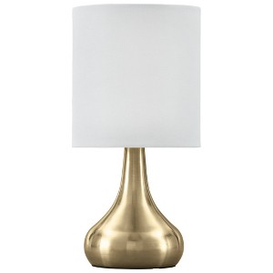 Camdale Metal Table Lamp Brass - Signature Design by Ashley: USB Charging, Modern Accent, UL Listed, Drum Shade - 1 of 3