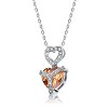 Guili Halloween Halloween Sterling Silver White Cubic Zirconia Orange Cubic Zirconia Pendant - 2 of 2