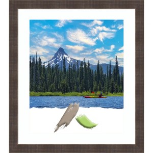 Amanti Art Whiskey Brown Rustic Wood Picture Frame - 1 of 4