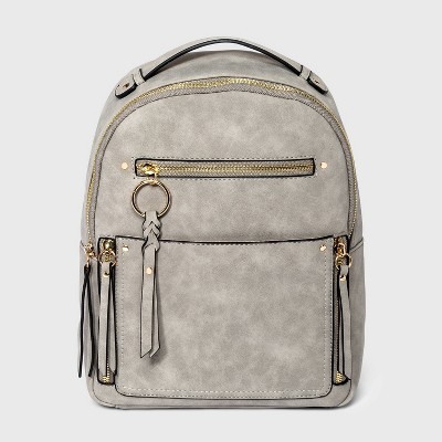 VR NYC Multi Pocket Backpack - Light Gray