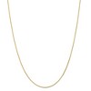 Black Bow Jewelry 1mm 14k Yellow Gold Round D/C Solid Wheat Chain Necklace - 3 of 4