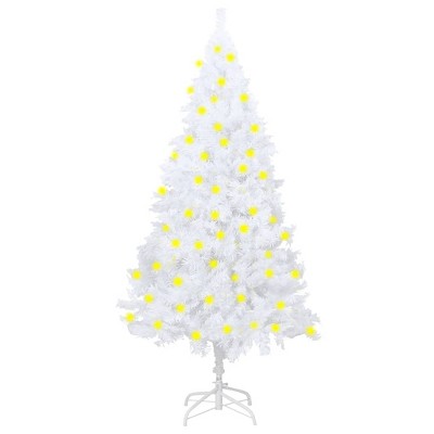 Artificial Christmas Tree White PVC, Steel Large Ornaments