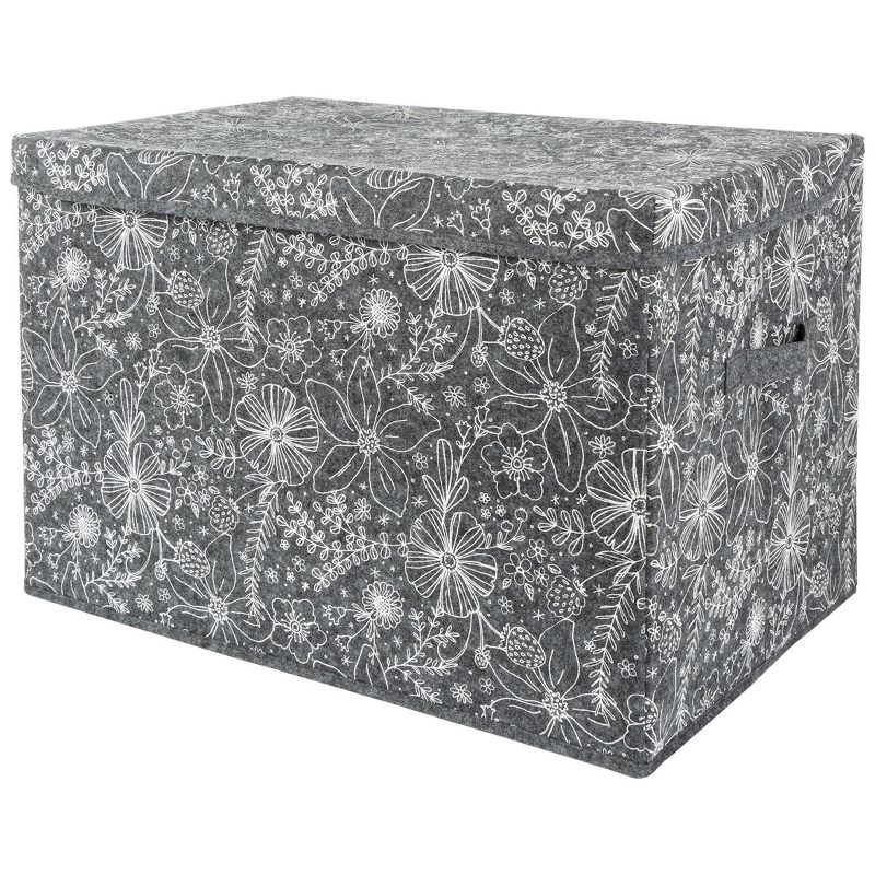 Sammy &#38; Lou Printed Felt Toy Chest - Floral, 3 of 8