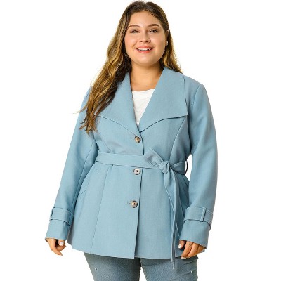 Agnes Orinda Women's Plus Size Winter Outfits Utility Belted