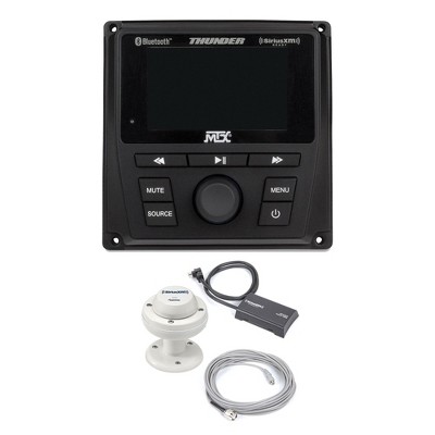 MTX AWMC3 All-Weather Multimedia Controller with Bluetooth, AM/FM/ WB, and SXM Ready + XM SXV300m1 Satellite Radio Tuner with RV/Marine Antenna