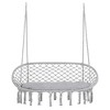 PAGED 2-Person Hammock Chair with Soft Cushion and Metal Frame,Hammock Swing Chair for Patio Backyard,Garden - 2 of 4