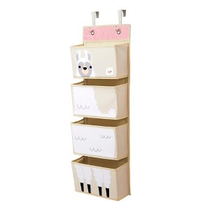 3 Sprouts Nursery Hanging Over the Door Organizer - Llama - 1 of 4