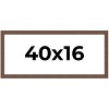 PosterPalooza | 40x16 Wide Barnwood Picture Frame, UV Acrylic, 6 Finishes - Grey, Brown, White, and Black - 2 of 4